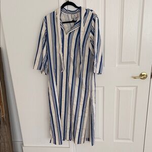 Tuckernuck Blue and White Striped Dress